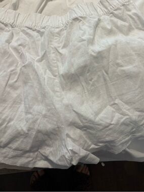 LOFT White Cotton Lounge Shorts